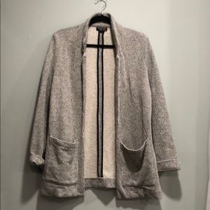 Topshop Blazer Cardigan Gray